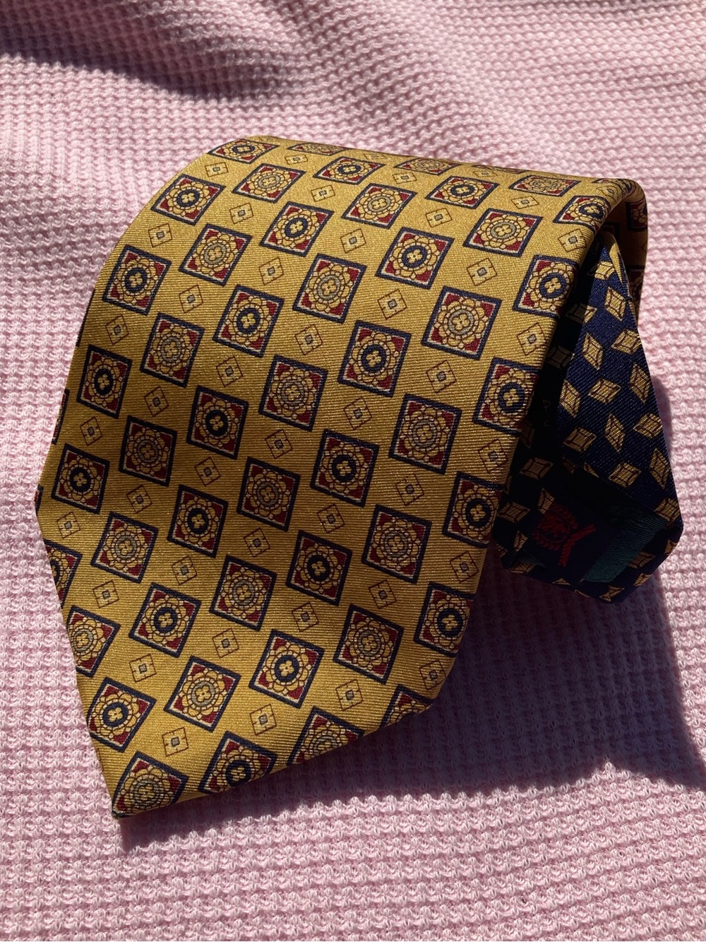 Vintage Tommy Hilfiger Gold Navy Tie